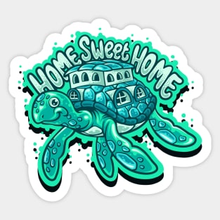 Turtle Home Sweet Home Sticker